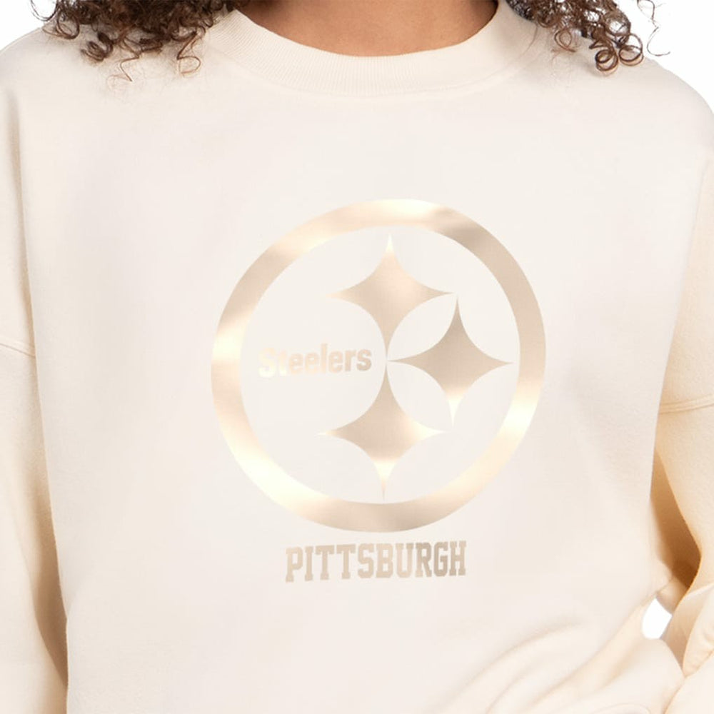 Starter Women's Travel Pastels Boxy Fleece Sweatshirt - Pittsburgh Steelers