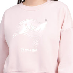 Starter Women's Travel Pastels Boxy Fleece Sweatshirt - Tampa Bay Buccaneers