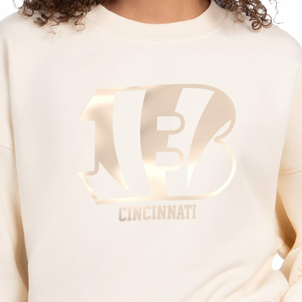 Starter Women's Travel Pastels Boxy Fleece Sweatshirt - Cincinnati Bengals