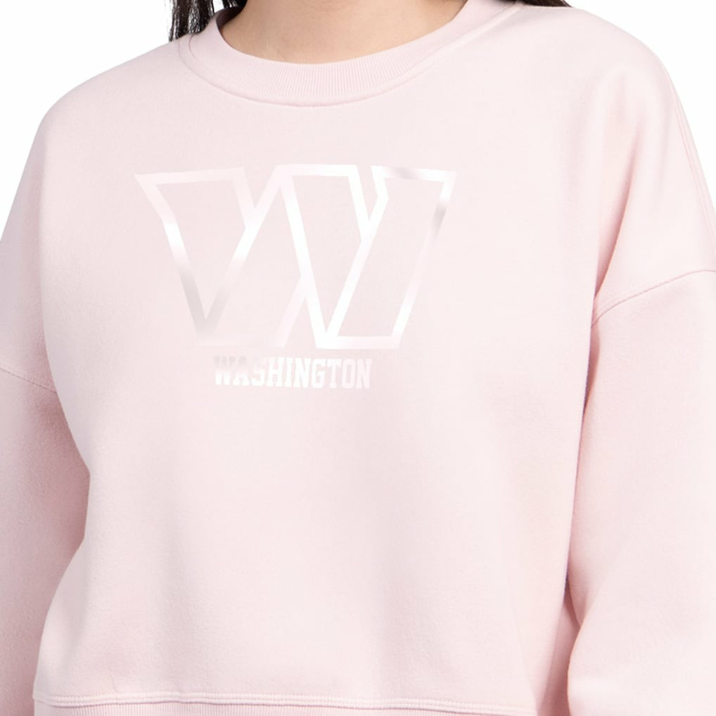 Starter Women's Travel Pastels Boxy Fleece Sweatshirt - Washington Commanders
