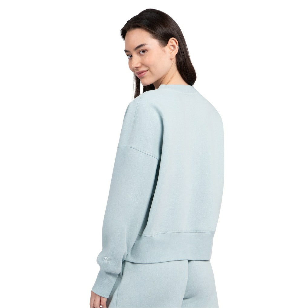 Starter Women's Travel Pastels Boxy Fleece Sweatshirt - Jacksonville Jaguars