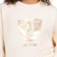 Starter Women's Travel Pastels Boxy Fleece Sweatshirt - Las Vegas Raiders
