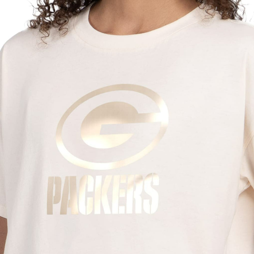 Starter Women's Pastel Travel Boxy Cropped T-Shirt - Green Bay Packers