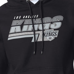NHL Black Los Angeles Kings Starter Logo Push Fleece Hoodie