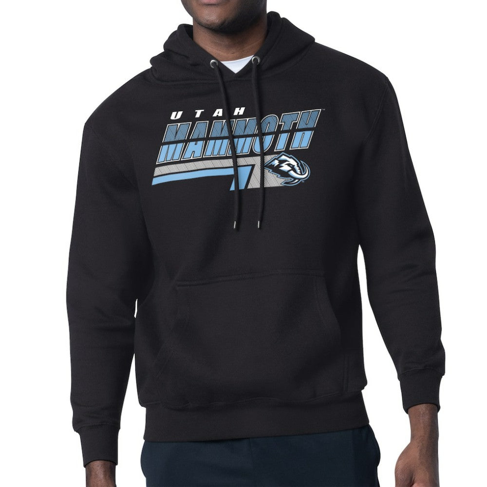 NHL Black Utah Mammoth Starter Logo Push Fleece Hoodie