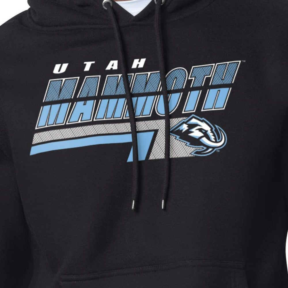NHL Black Utah Mammoth Starter Logo Push Fleece Hoodie