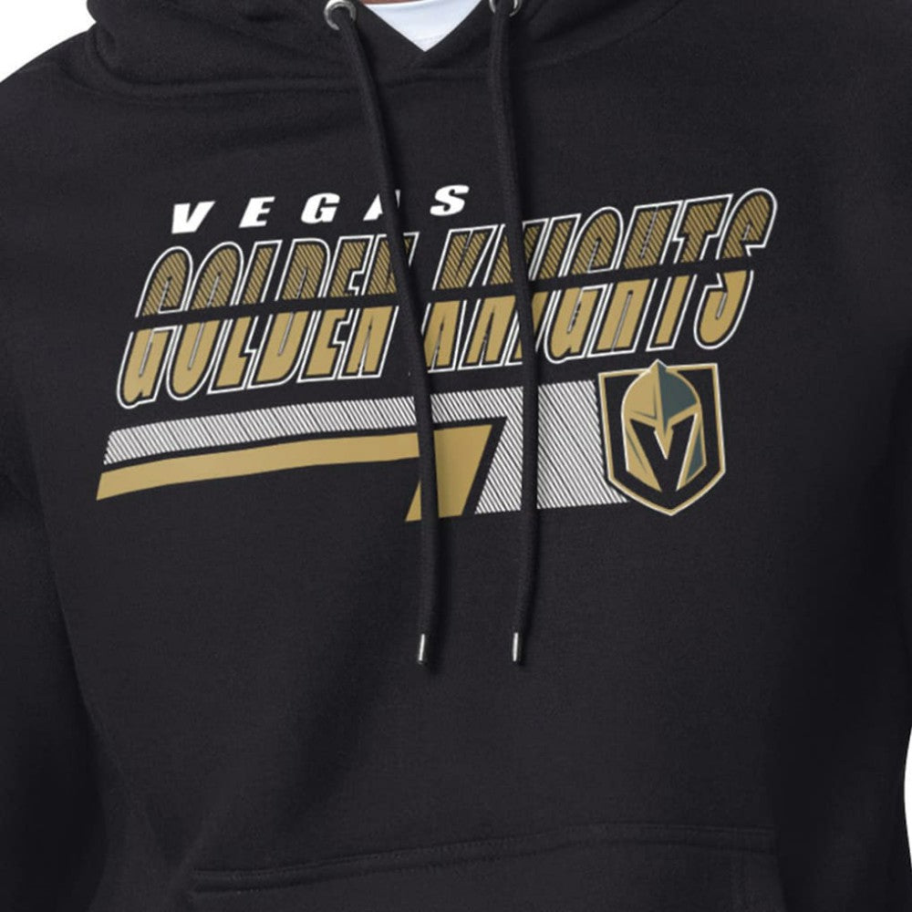 NHL Black Vegas Golden Knights Starter Logo Push Fleece Hoodie