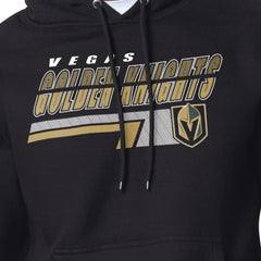 NHL Black Vegas Golden Knights Starter Logo Push Fleece Hoodie