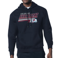 NHL Navy Colorado Avalanche Starter Logo Push Fleece Hoodie