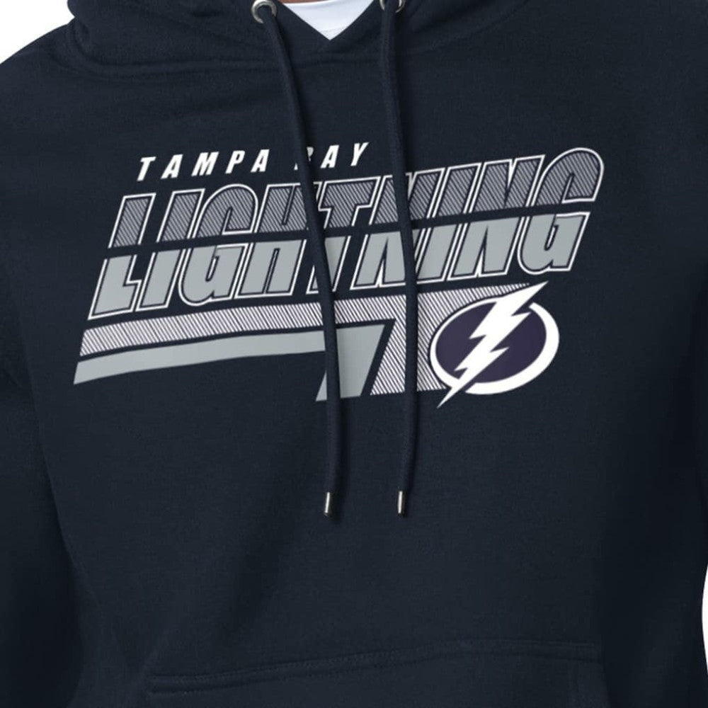 NHL Blue Tampa Bay Lightning Starter Logo Push Fleece Hoodie