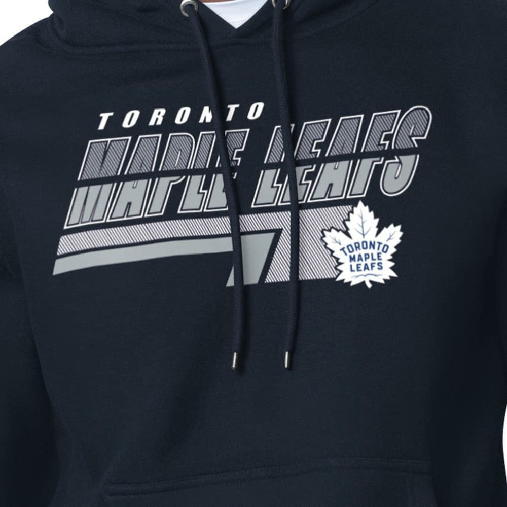 NHL Blue Toronto Maple Leafs Starter Logo Push Fleece Hoodie