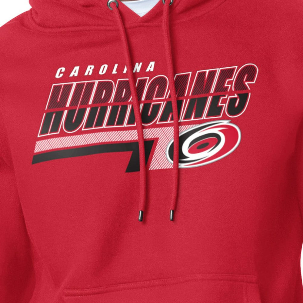 NHL Red Carolina Hurricanes Starter Logo Push Fleece Hoodie