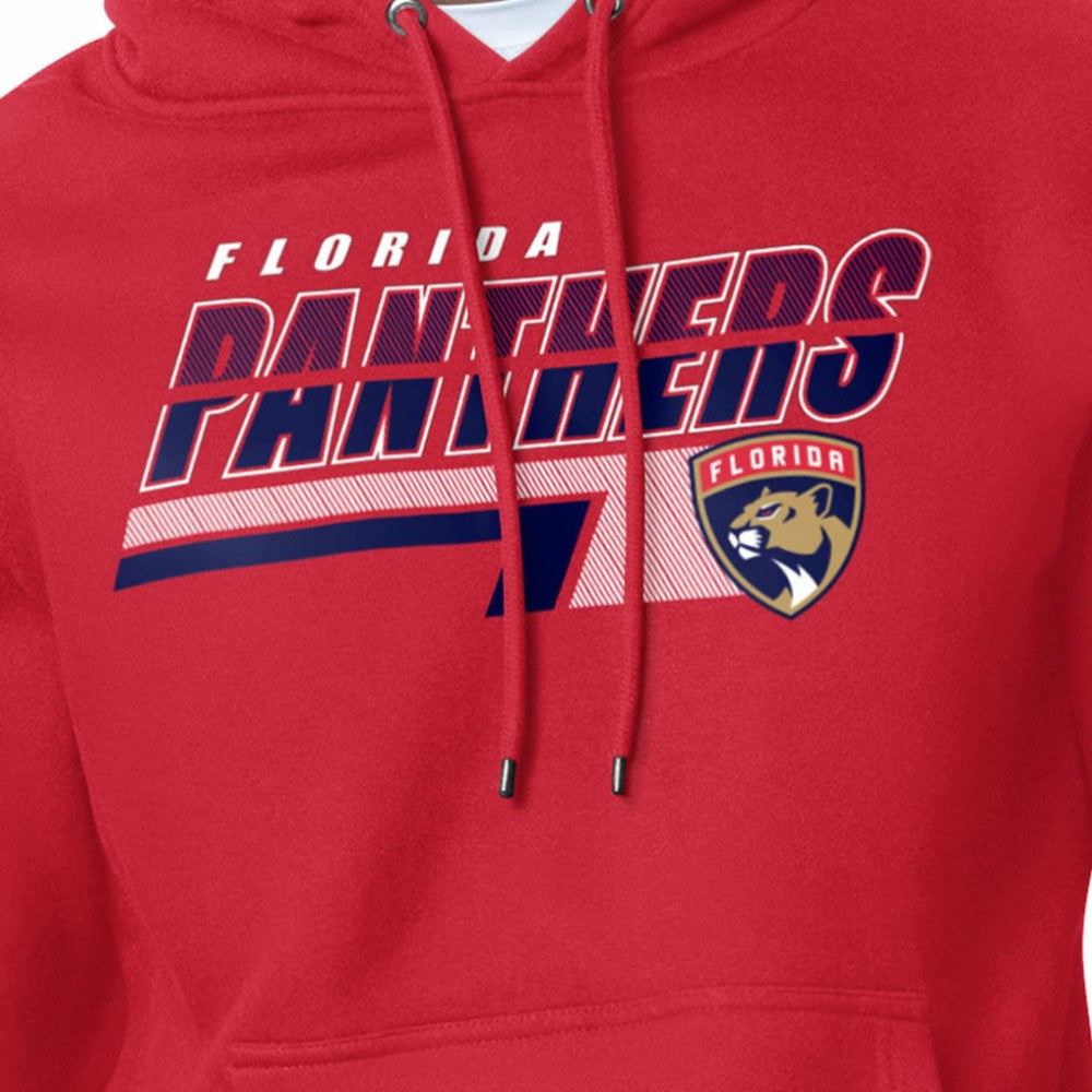 NHL Red Florida Panthers Starter Logo Push Fleece Hoodie