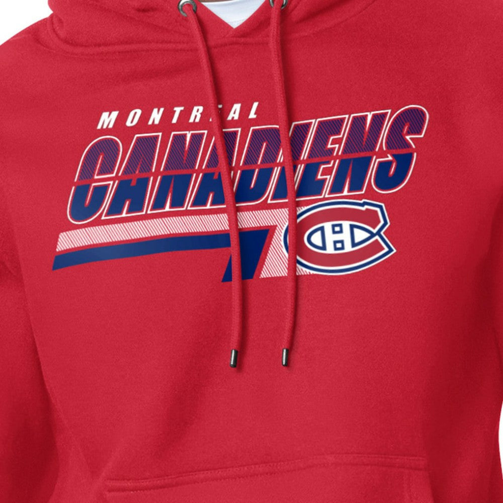 NHL Red Montreal Canadiens Starter Logo Push Fleece Hoodie