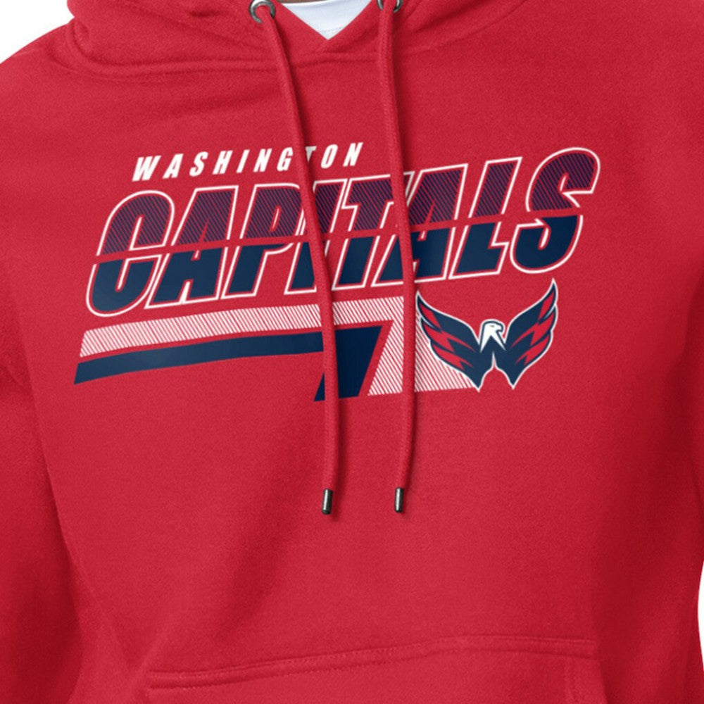 NHL Red Washington Capitals Starter Logo Push Fleece Hoodie