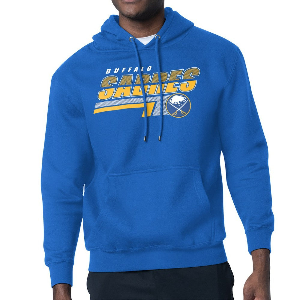 NHL Royal Buffalo Sabres Starter Logo Push Fleece Hoodie