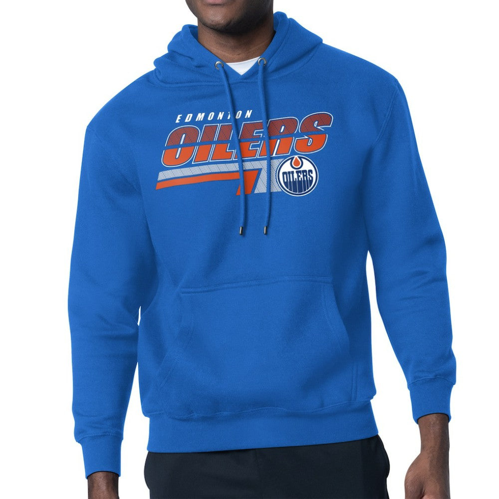 NHL Royal Edmonton Oilers Starter Logo Push Fleece Hoodie