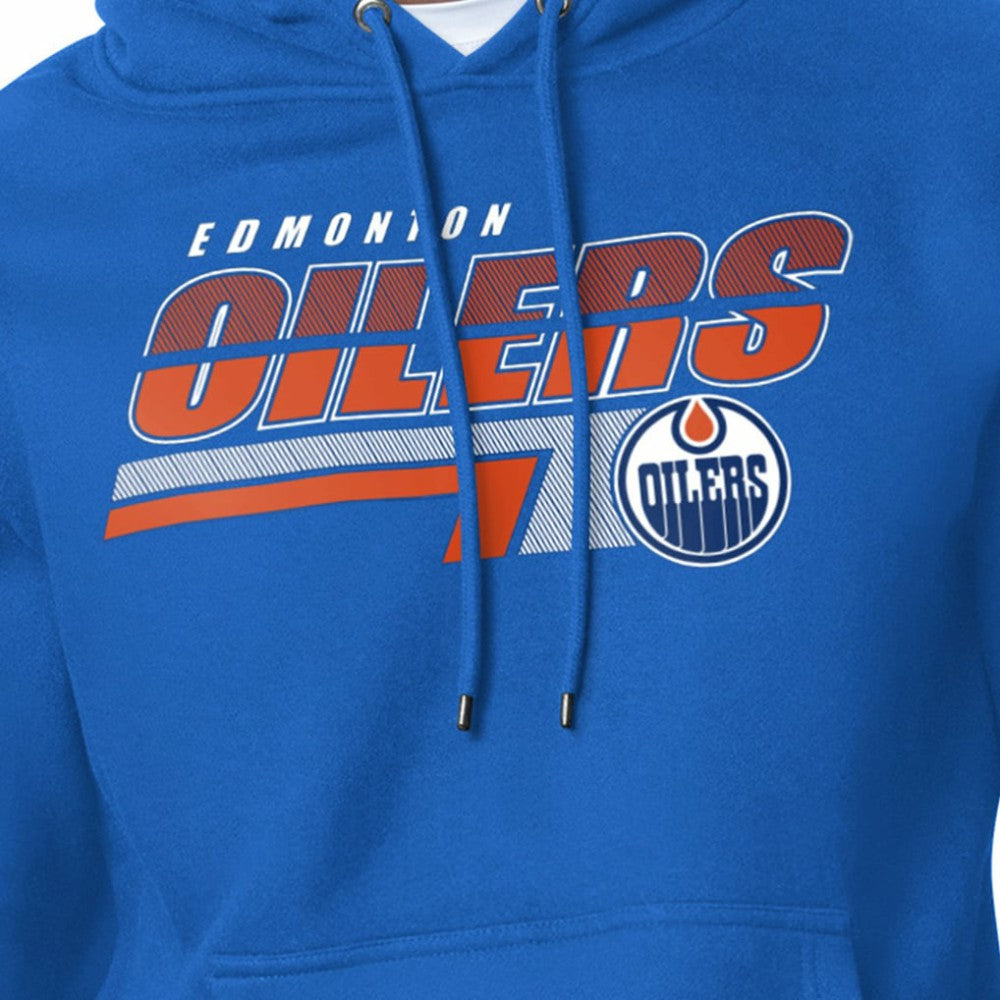 NHL Royal Edmonton Oilers Starter Logo Push Fleece Hoodie