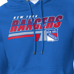 NHL Royal New York Rangers Starter Logo Push Fleece Hoodie