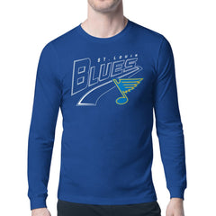NHL Blue St. Louis Blues Starter Modern Tailsweep Long Sleeve T-Shirt