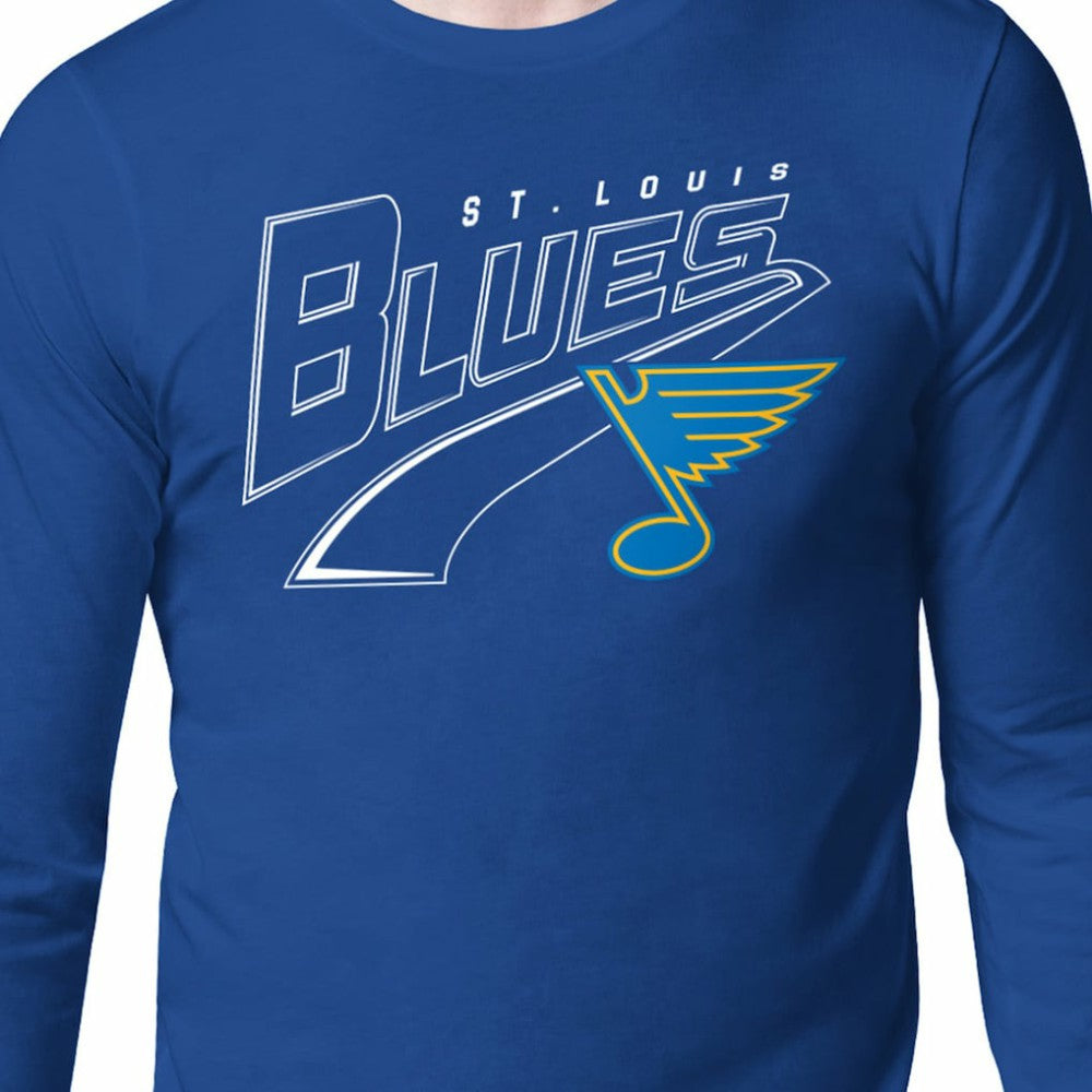 NHL Blue St. Louis Blues Starter Modern Tailsweep Long Sleeve T-Shirt
