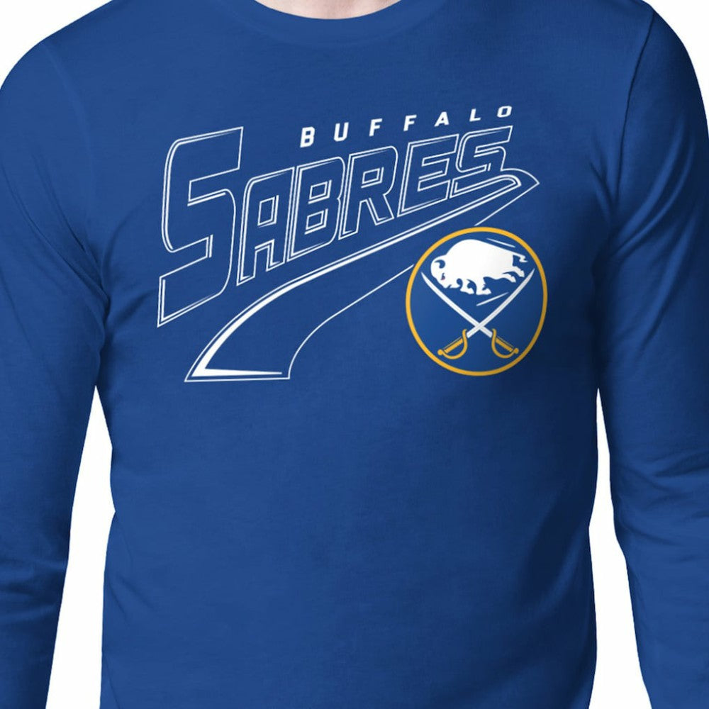 NHL Royal Buffalo Sabres Starter Modern Tailsweep Long Sleeve T-Shirt