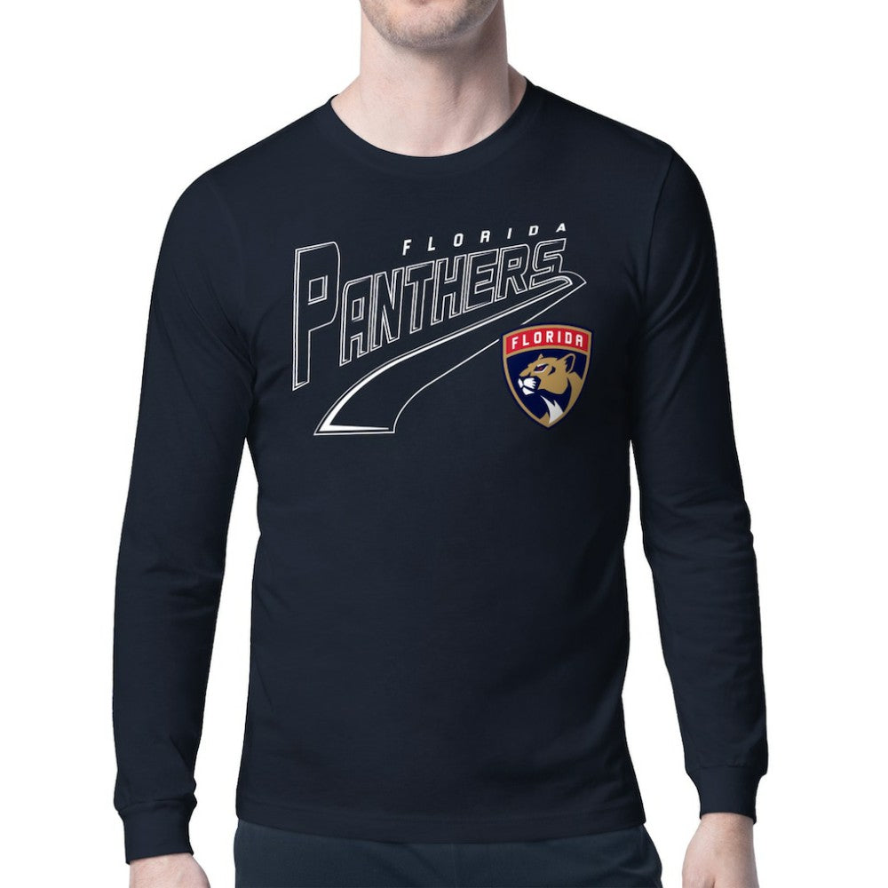 NHL Navy Florida Panthers Starter Modern Tailsweep Long Sleeve T-Shirt