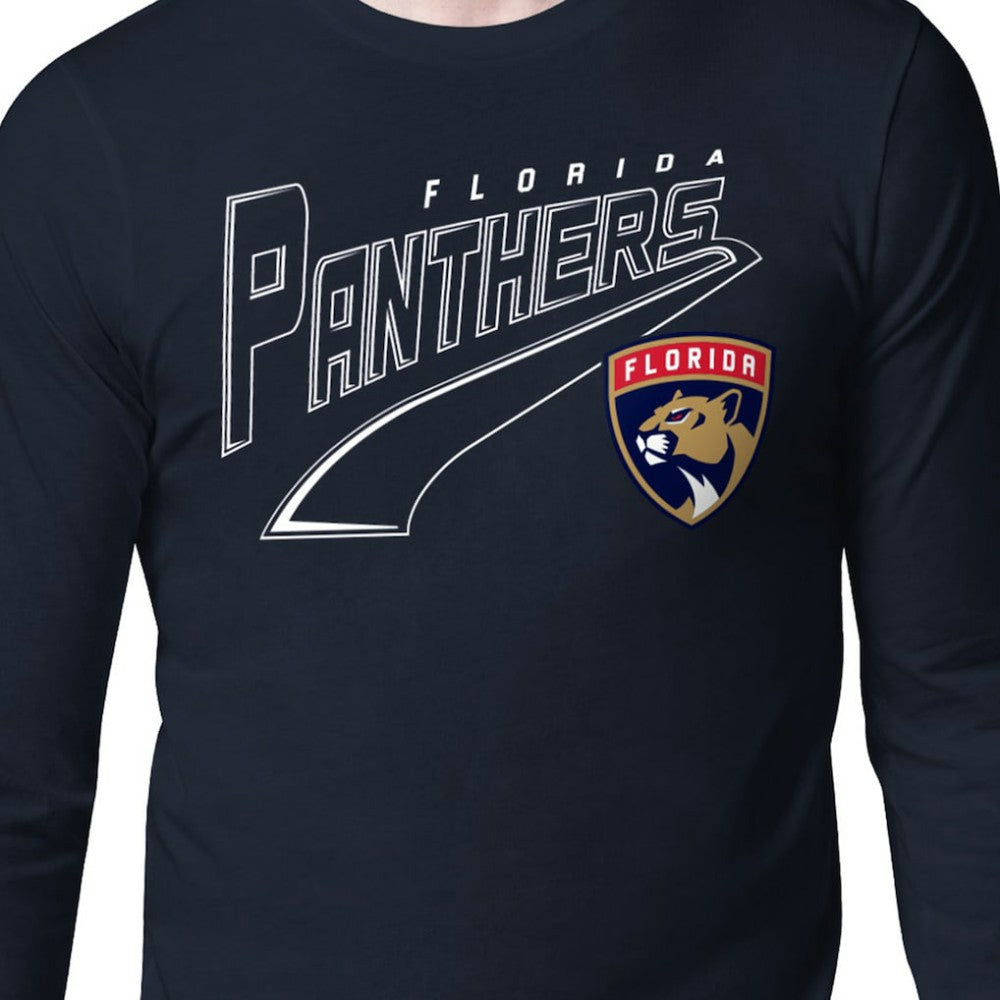 NHL Navy Florida Panthers Starter Modern Tailsweep Long Sleeve T-Shirt