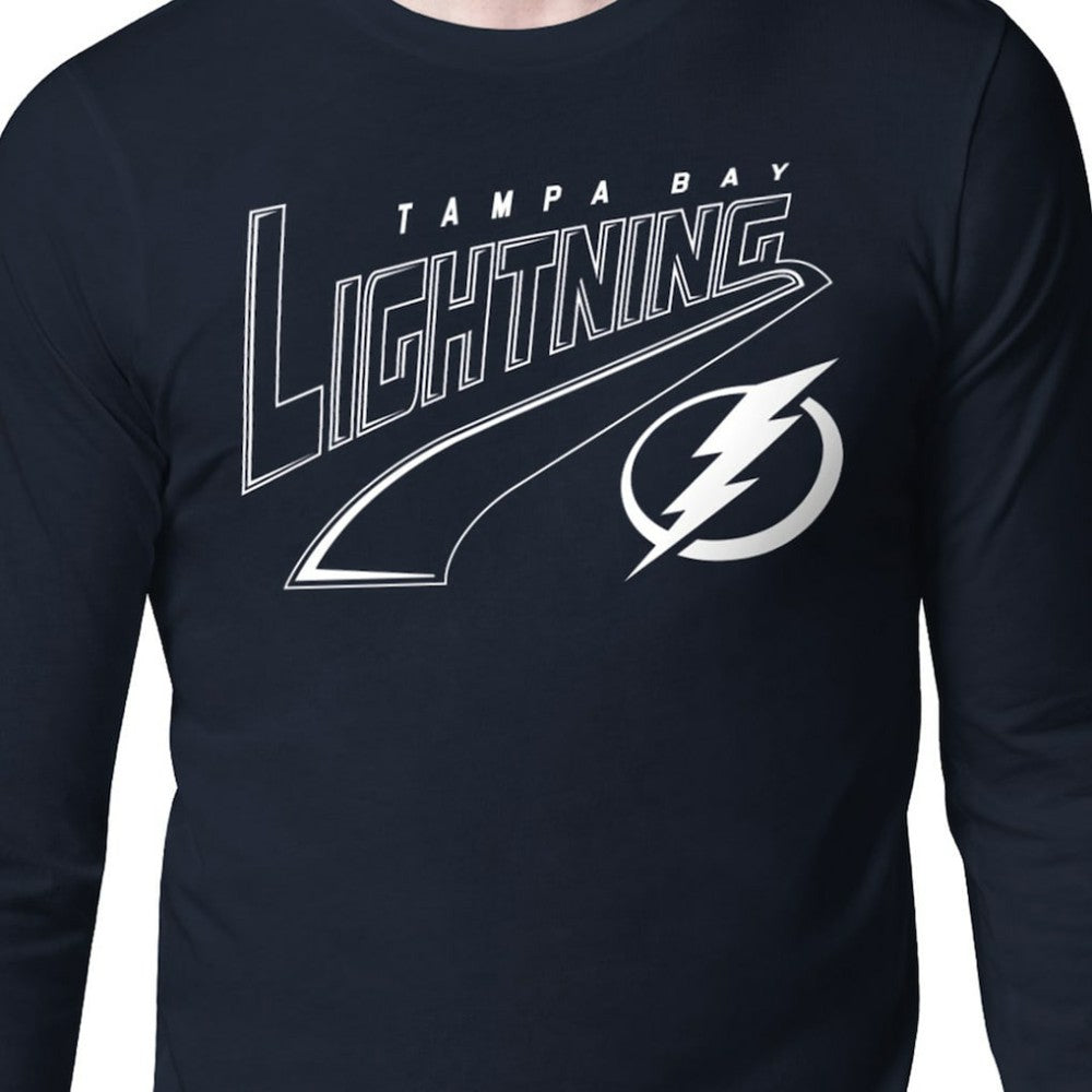 NHL Blue Tampa Bay Lightning Starter Modern Tailsweep Long Sleeve T-Shirt