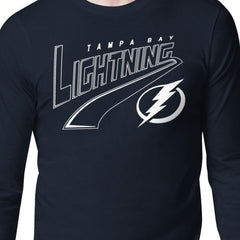 NHL Blue Tampa Bay Lightning Starter Modern Tailsweep Long Sleeve T-Shirt
