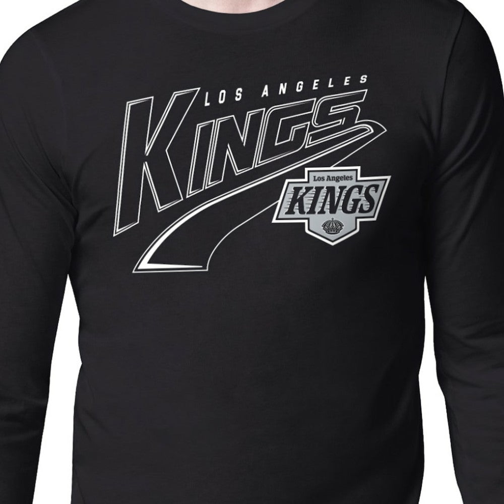 NHL Black Los Angeles Kings Starter Modern Tailsweep Long Sleeve T-Shirt