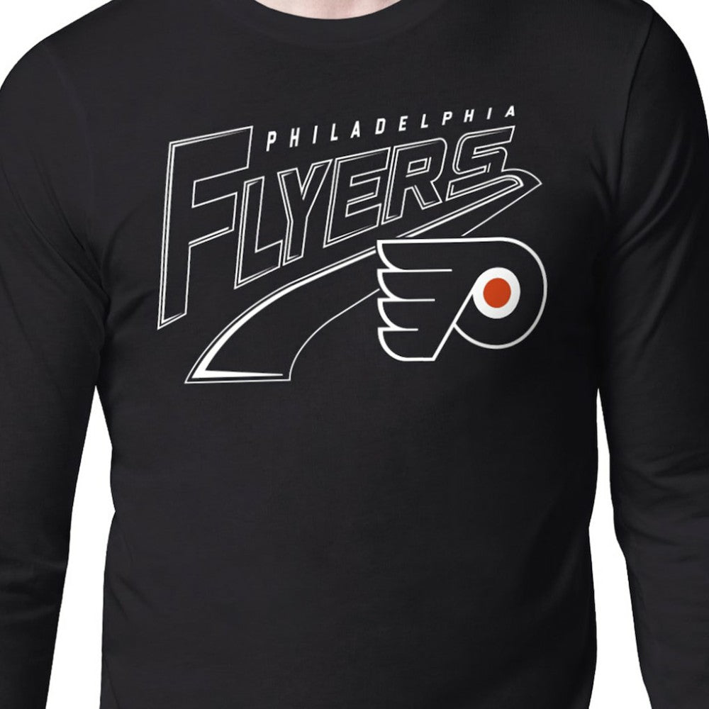 NHL Black Philadelphia Flyers Starter Modern Tailsweep Long Sleeve T-Shirt