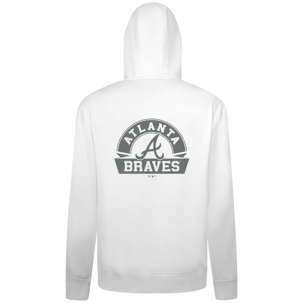 MLB Atlanta Braves Levelwear Podium Chenille Logo Full-Zip Hoodie