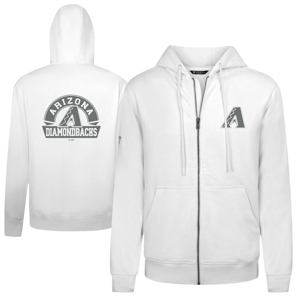 MLB Arizona Diamondbacks Levelwear Podium Chenille Logo Full-Zip Hoodie