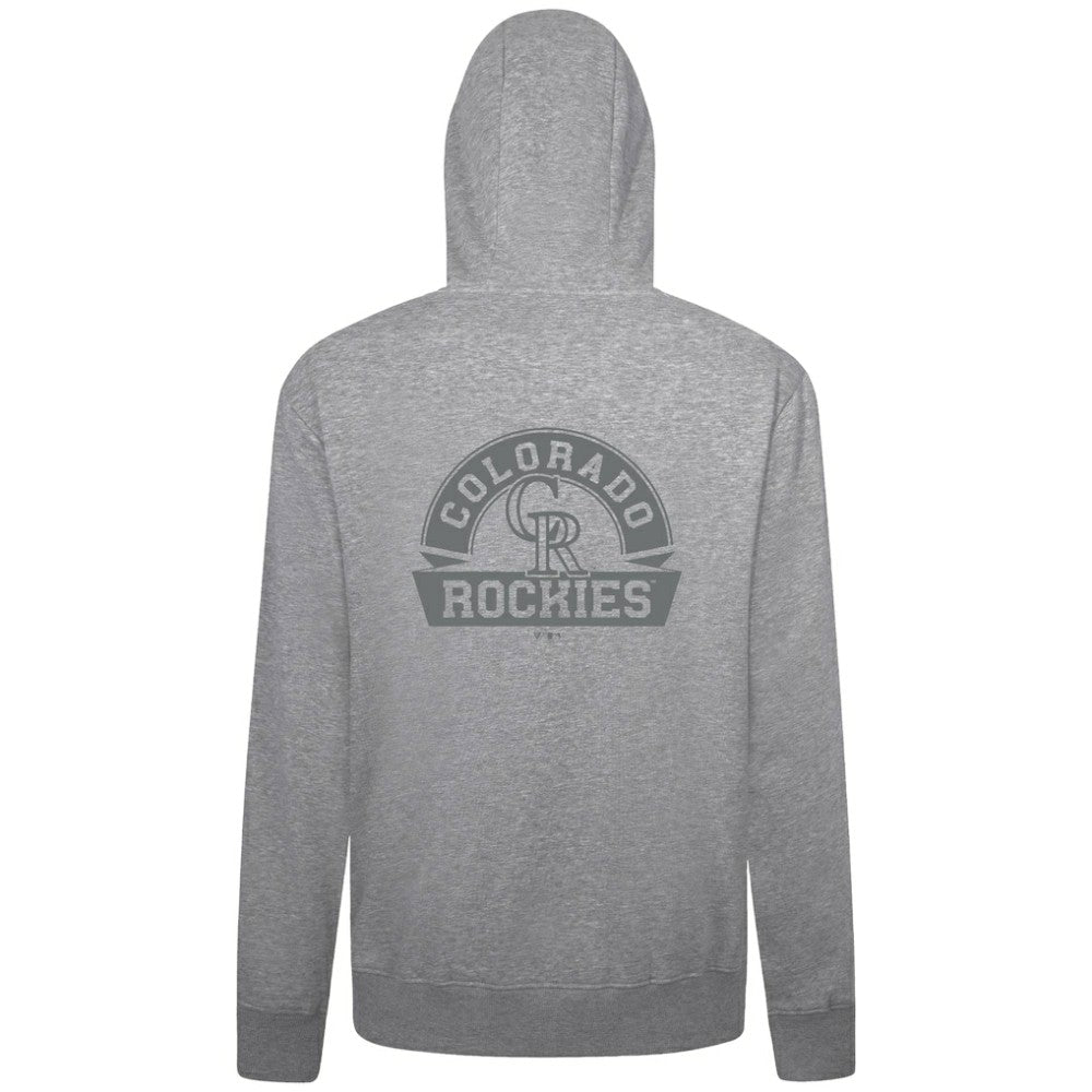MLB Colorado Rockies Levelwear Podium Chenille Logo Full-Zip Hoodie