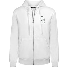 MLB Colorado Rockies Levelwear Podium Chenille Logo Full-Zip Hoodie
