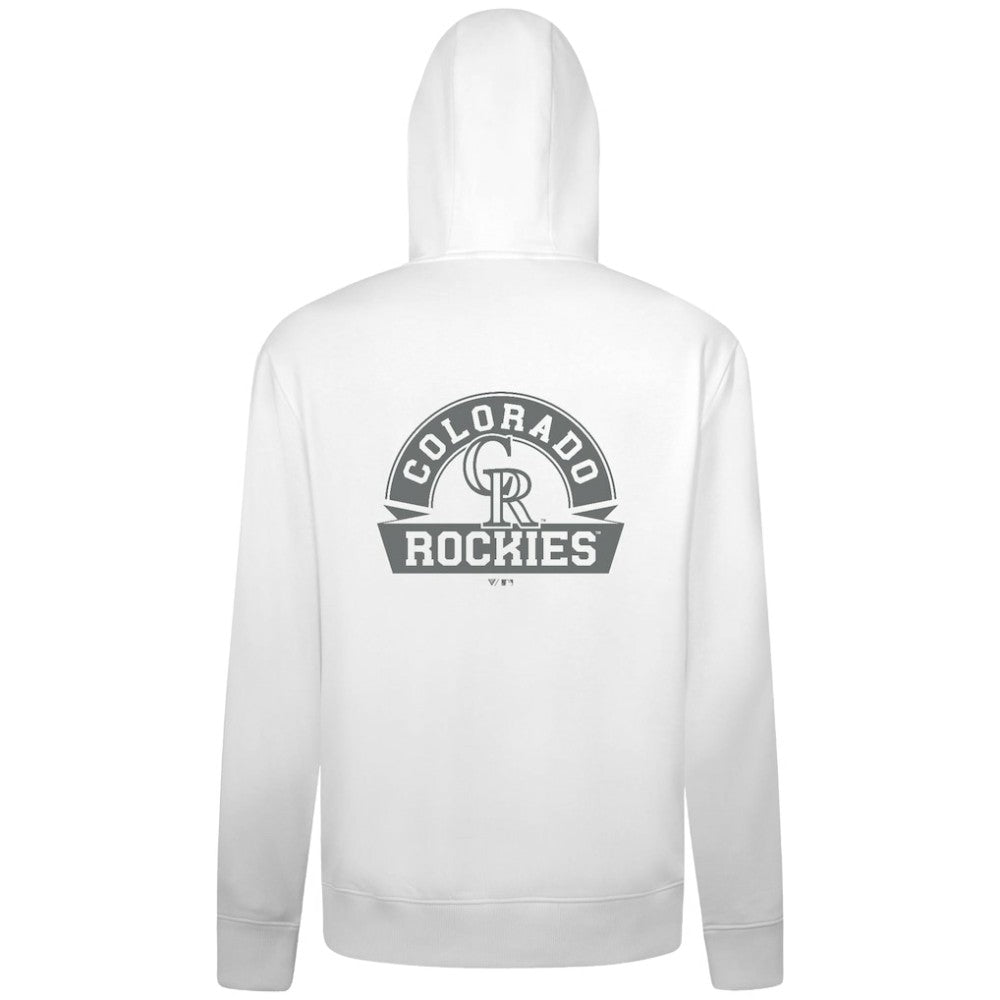 MLB Colorado Rockies Levelwear Podium Chenille Logo Full-Zip Hoodie