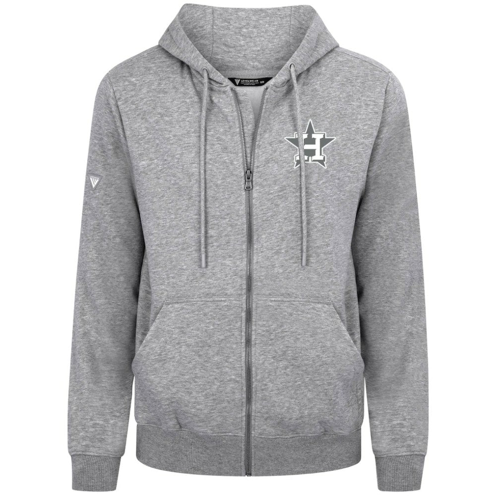 MLB Houston Astros Levelwear Podium Chenille Logo Full-Zip Hoodie
