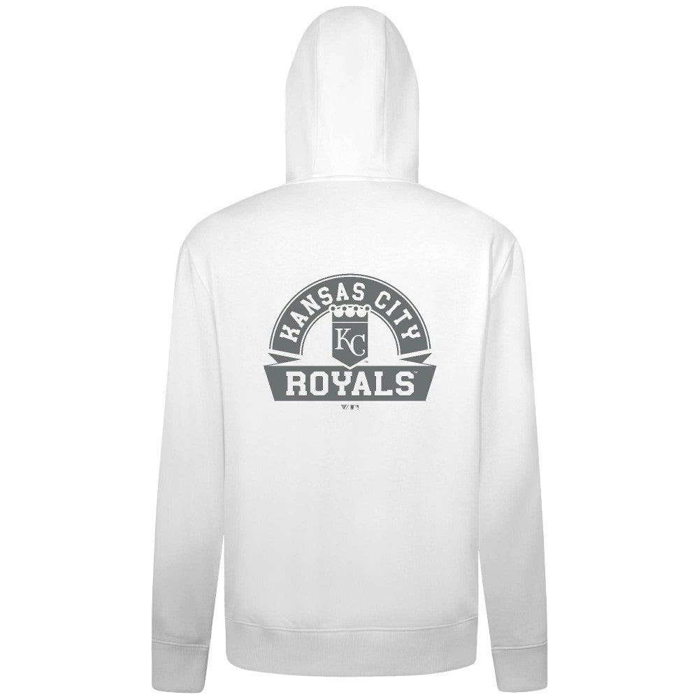 MLB Kansas City Royals Levelwear Podium Chenille Logo Full-Zip Hoodie