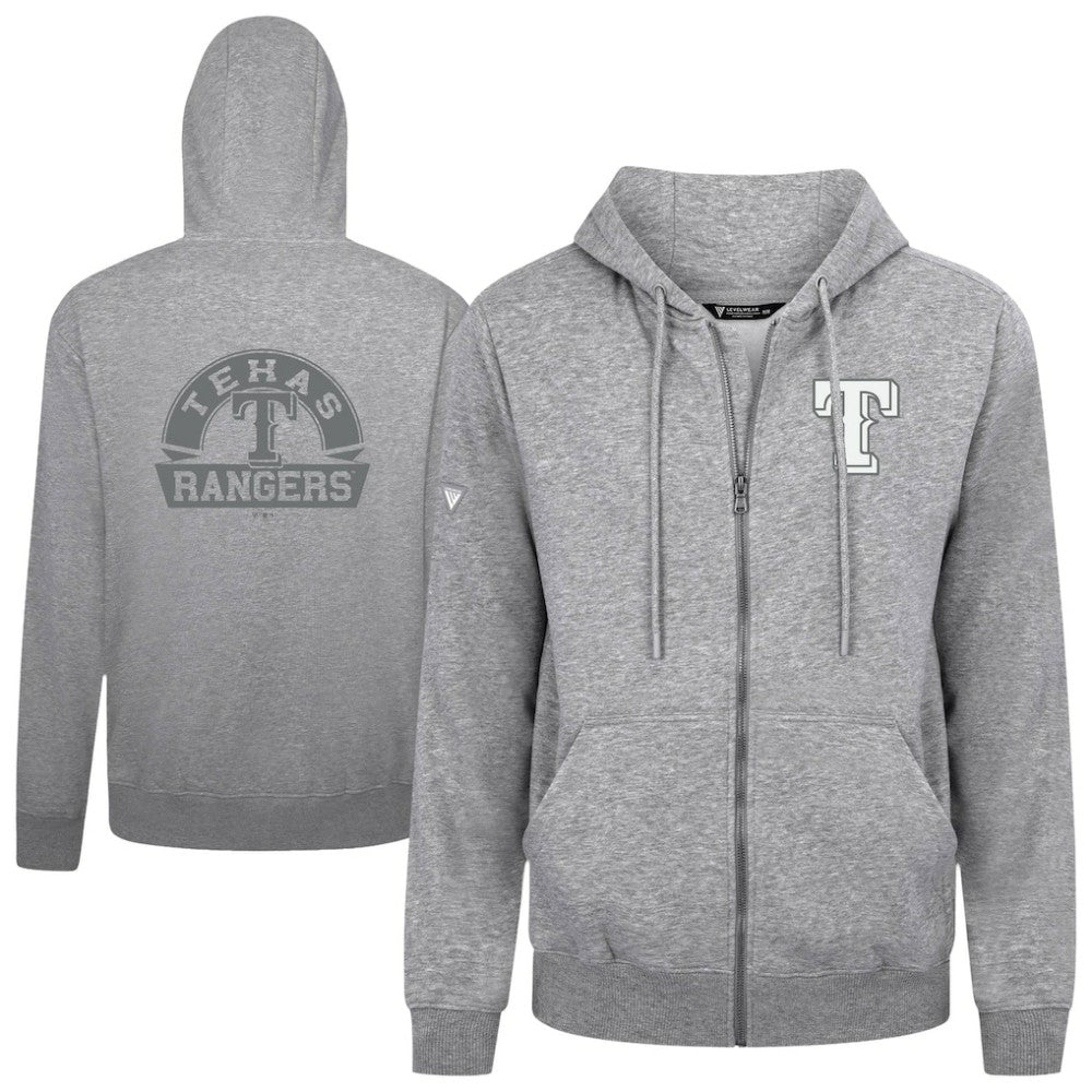 MLB Texas Rangers Levelwear Podium Banner Arch Full-Zip Hoodie