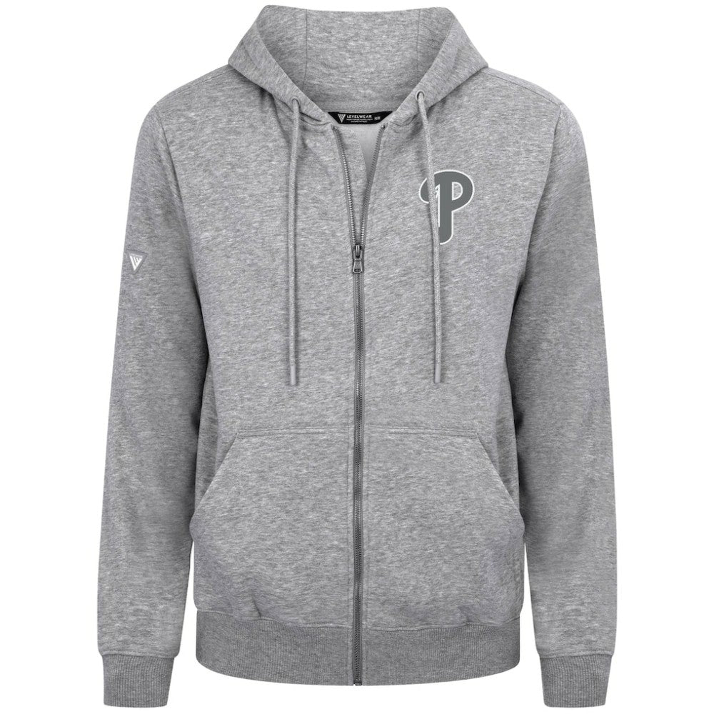 MLB Philadelphia Phillies Levelwear Podium Banner Arch Full-Zip Hoodie