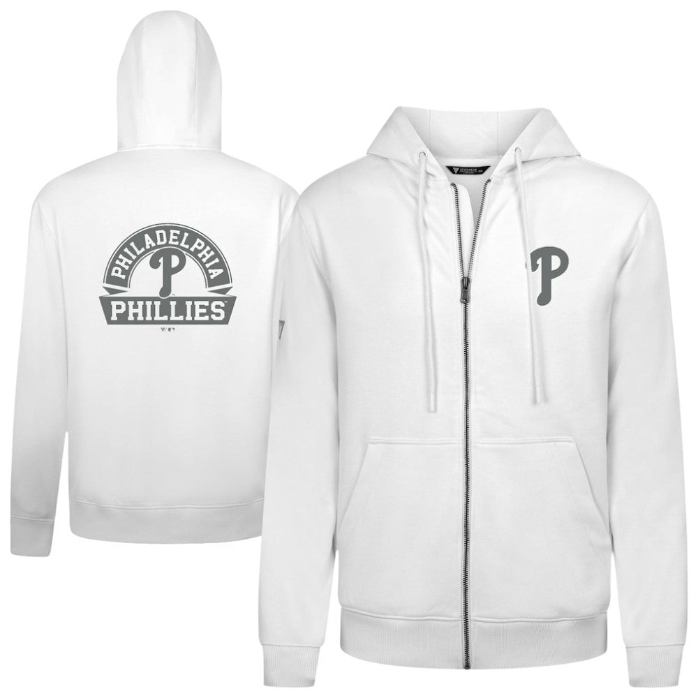 MLB Philadelphia Phillies Levelwear Podium Banner Arch Full-Zip Hoodie