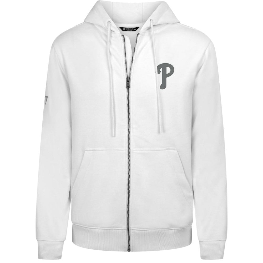 MLB Philadelphia Phillies Levelwear Podium Banner Arch Full-Zip Hoodie