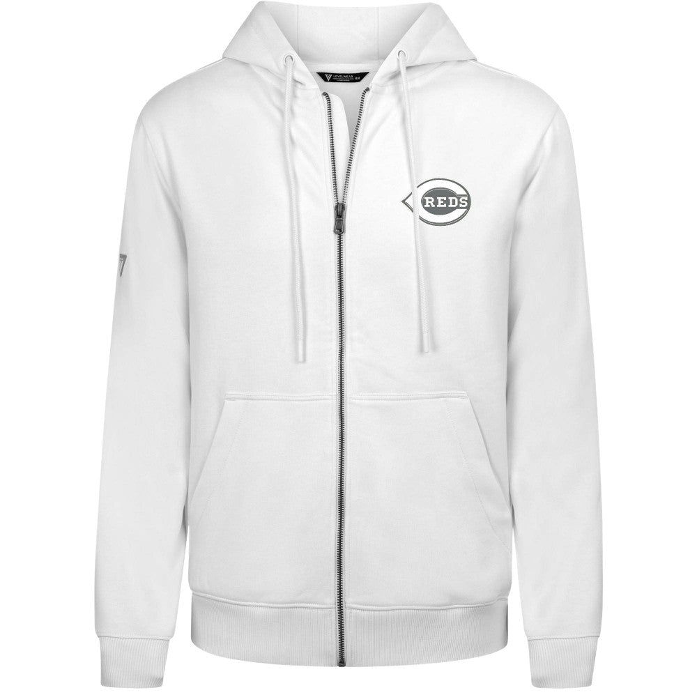 MLB Cincinnati Reds Levelwear Podium Banner Arch Full-Zip Hoodie