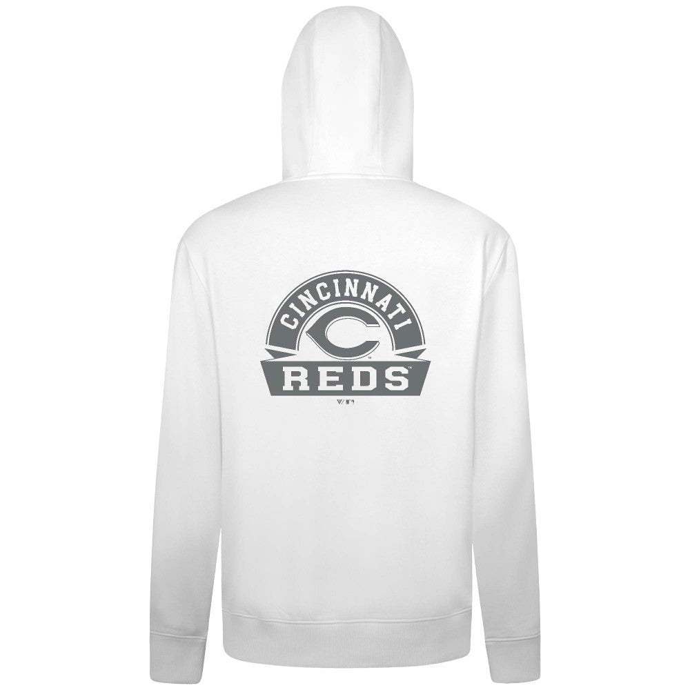 MLB Cincinnati Reds Levelwear Podium Banner Arch Full-Zip Hoodie