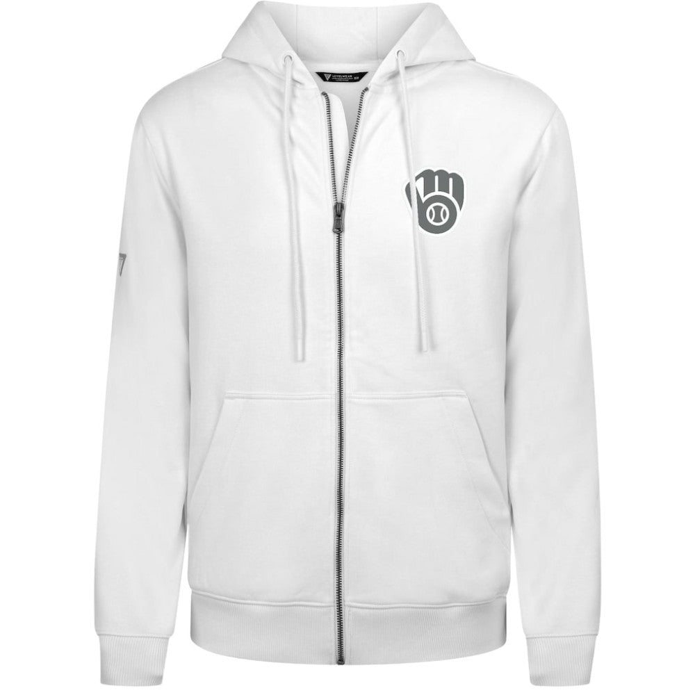 MLB Milwaukee Brewers Levelwear Podium Banner Arch Full-Zip Hoodie
