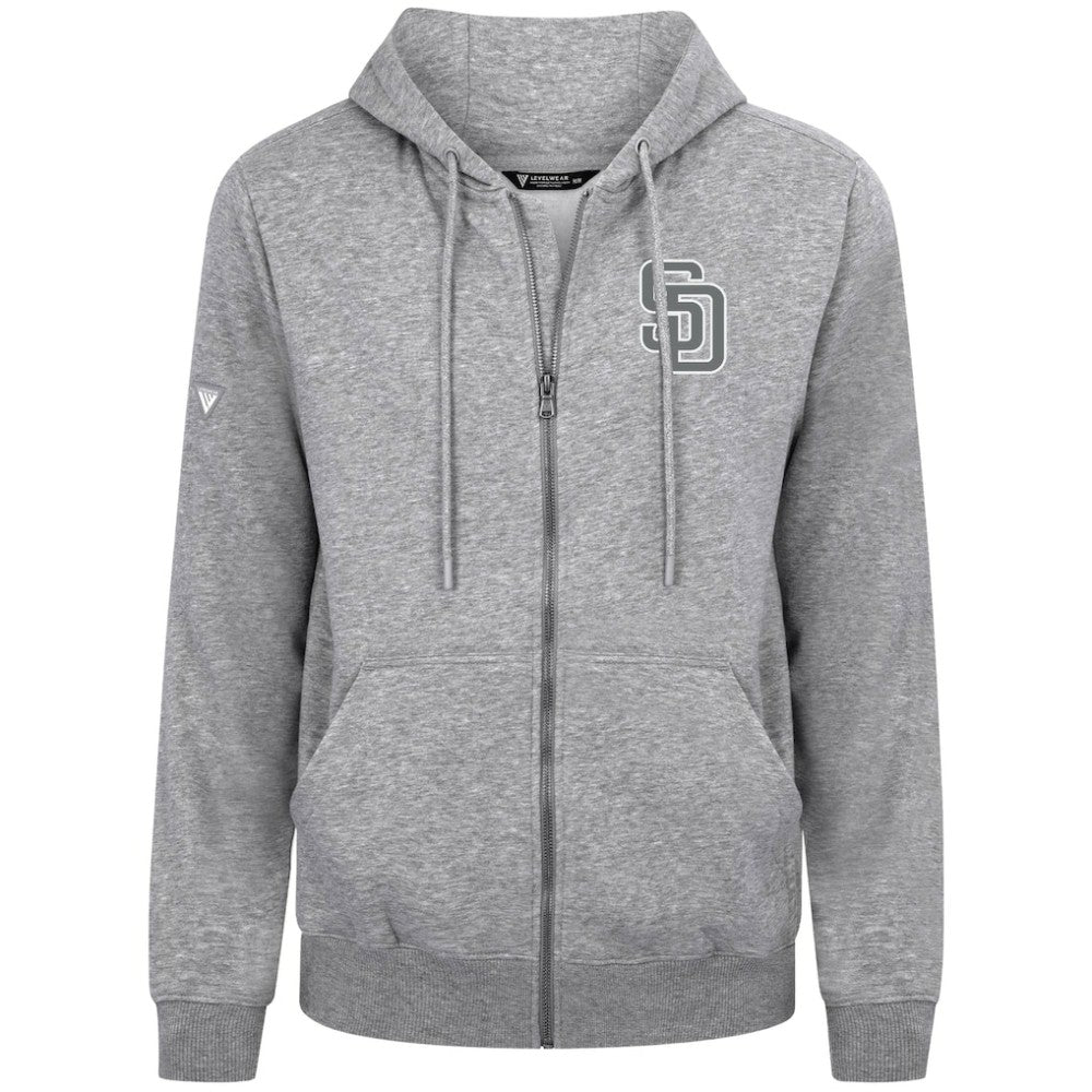 MLB San Diego Padres Levelwear Podium Banner Arch Full-Zip Hoodie