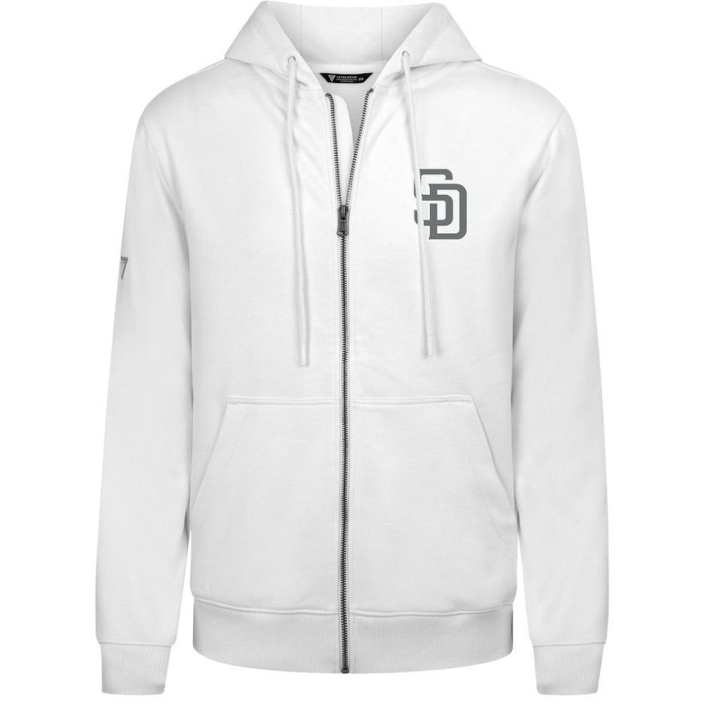 MLB San Diego Padres Levelwear Podium Banner Arch Full-Zip Hoodie