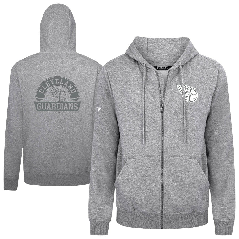 MLB Cleveland Guardians Levelwear Podium Banner Arch Full-Zip Hoodie