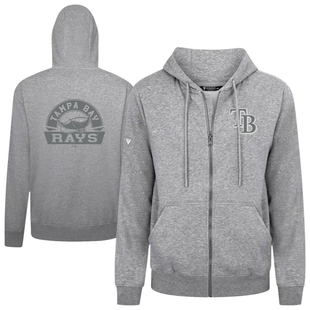MLB Tampa Bay Rays Levelwear Podium Banner Arch Full-Zip Hoodie